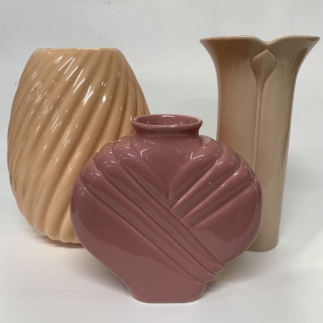 VASE, 1980s Peach Pink